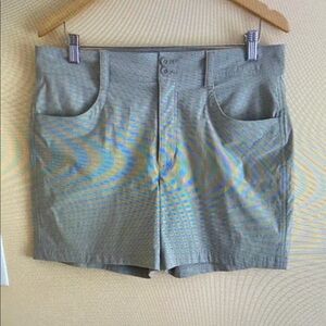 Women's Athletic Shorts in Light Olive Green